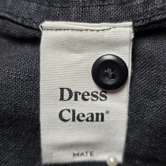 Mate the Label Organic Linen Oversized Button Down Black M - Picture 10 of 11